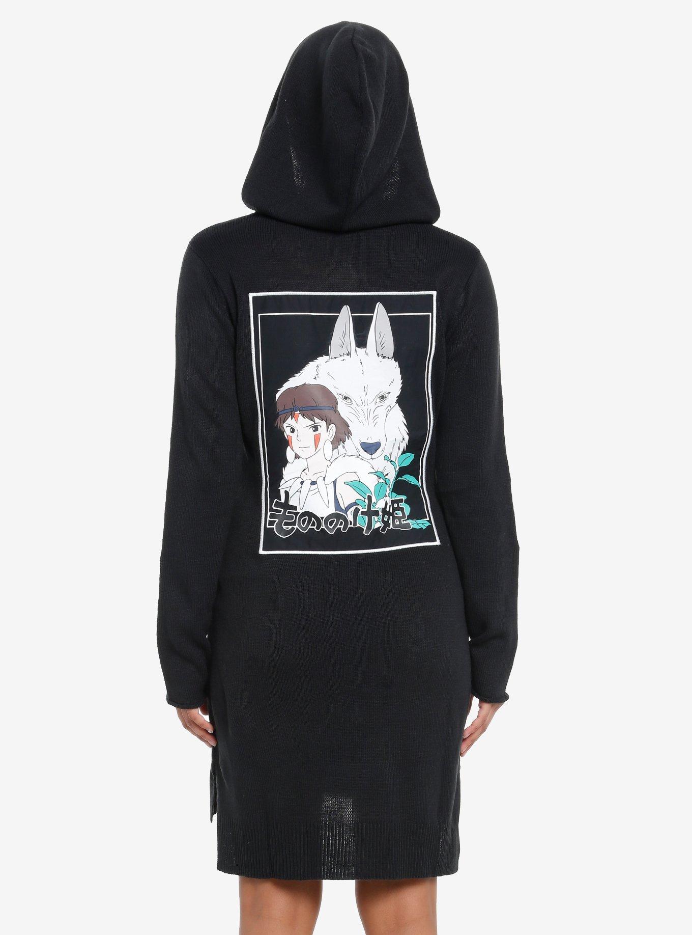 Studio Ghibli Princess Mononoke Patches Hooded Sweater Dress, , hi-res