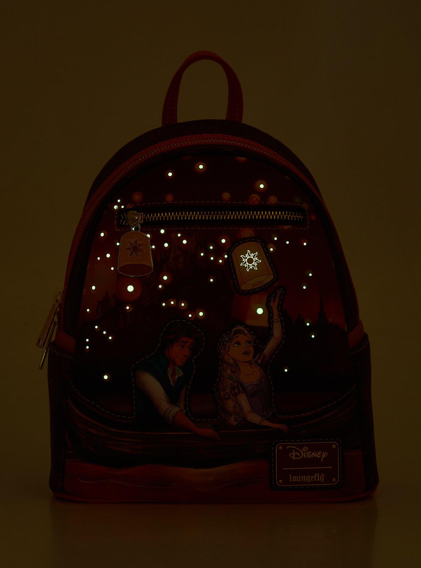 Loungefly Disney Tangled Rapunzel & Flynn Boat Scene Glow-in-the-Dark Mini Backpack - BoxLunch Exclusive, , hi-res