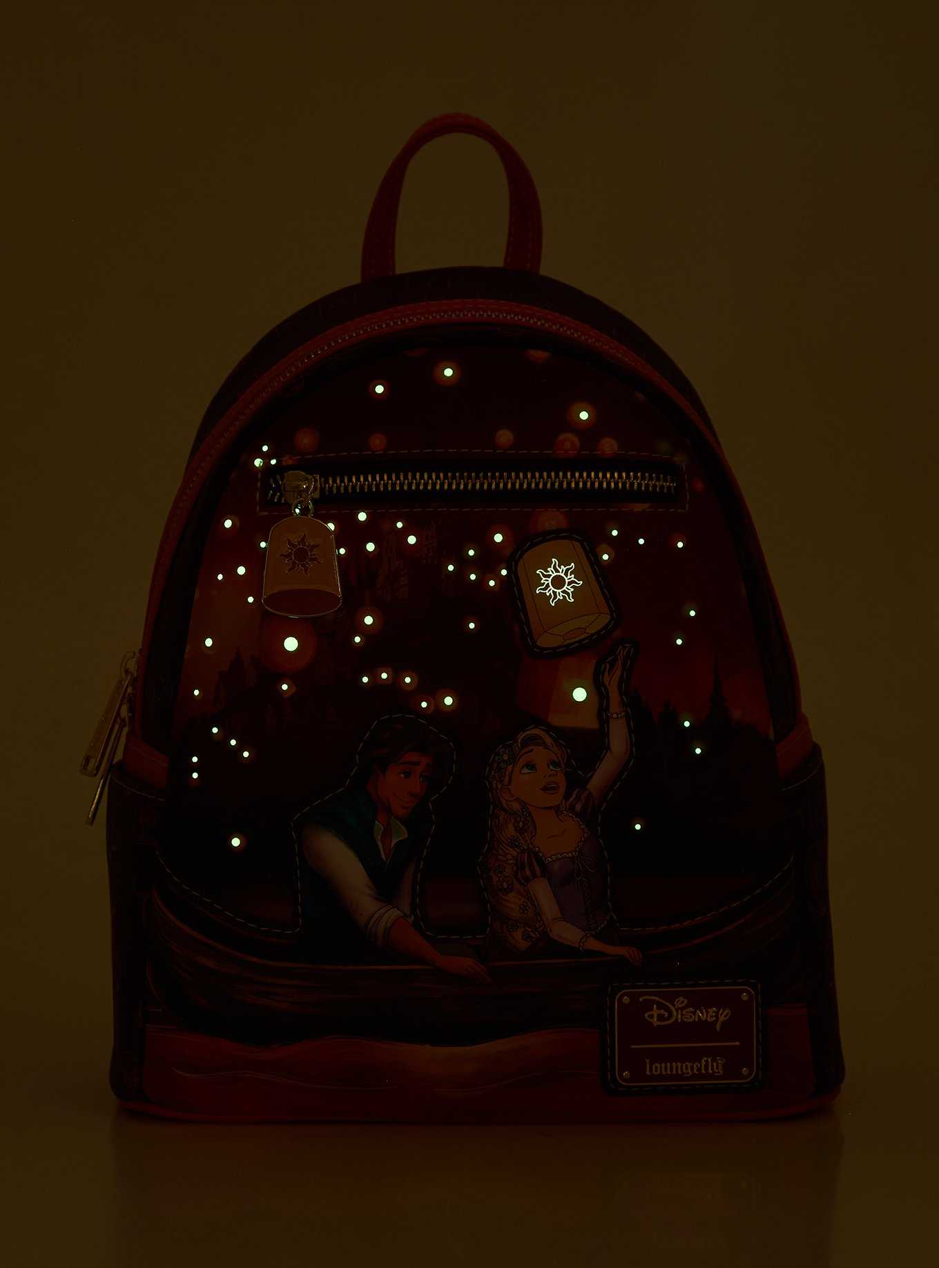 Loungefly Disney Tangled Rapunzel & Flynn Boat Scene Glow-in-the-Dark Mini Backpack - BoxLunch Exclusive, , hi-res