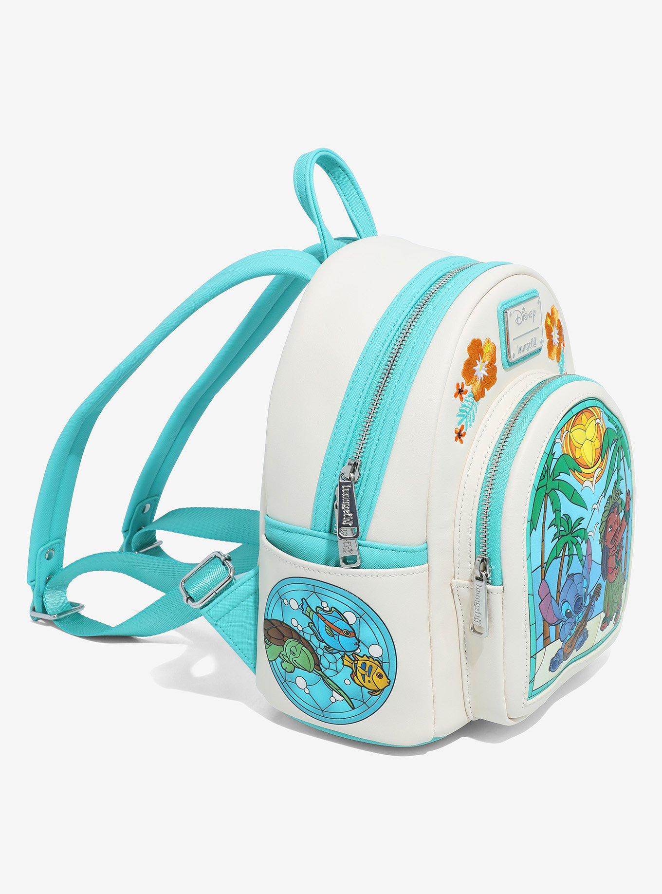 Loungefly Disney Lilo & Stitch Stained Glass Portrait Mini Backpack - BoxLunch Exclusive, , hi-res