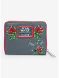 Loungefly Star Wars Death Star Cross Stitch Small Zip Wallet - BoxLunch Exclusive, , alternate