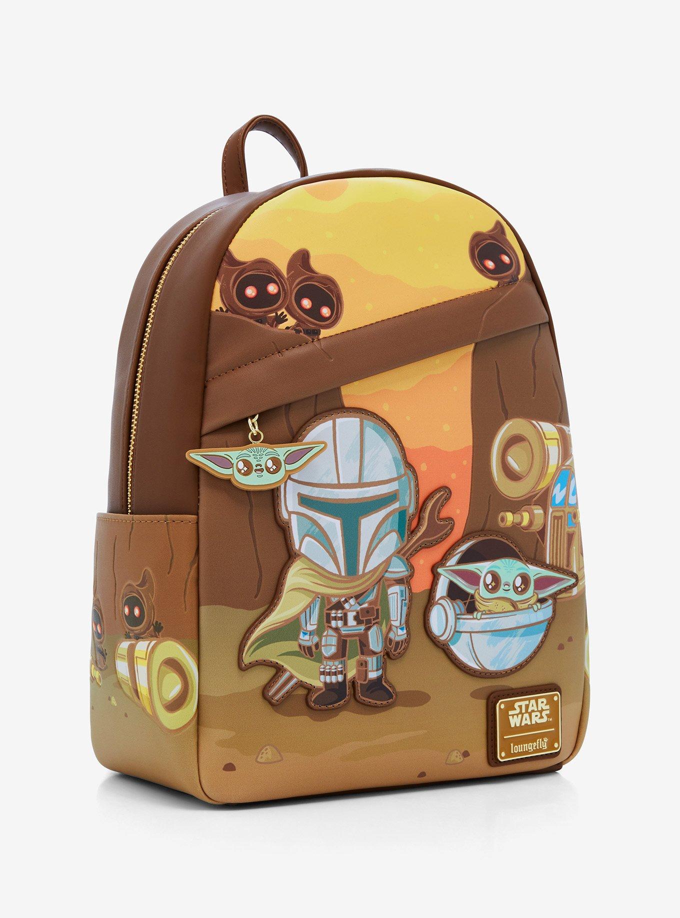 Loungefly Star Wars The Mandalorian Grogu & Mando Mini Backpack - BoxLunch Exclusive, , alternate