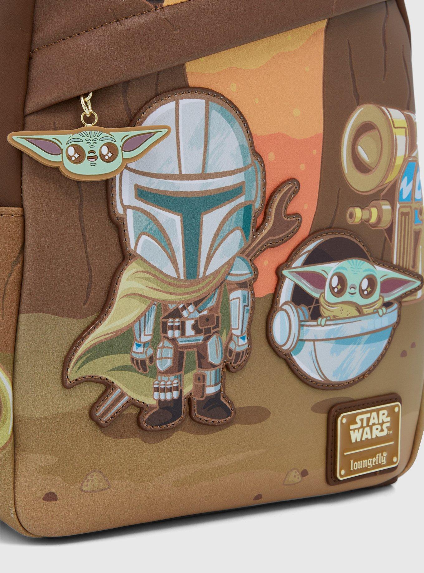 Loungefly Star Wars The Mandalorian Grogu & Mando Mini Backpack - BoxLunch Exclusive, , alternate