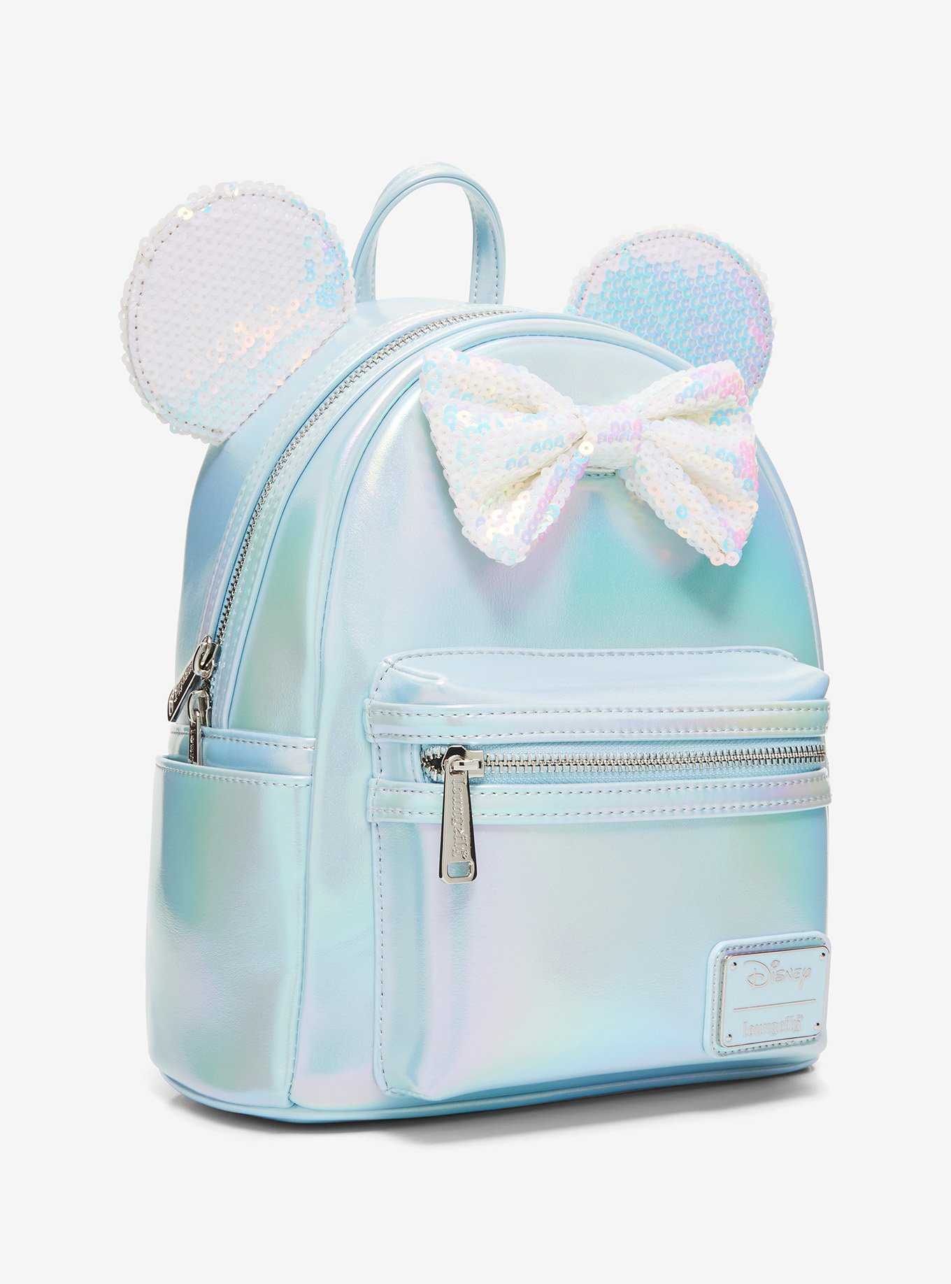 Loungefly Disney Minnie Mouse Iridescent Sequin Ears Mini Backpack - BoxLunch Exclusive, , hi-res
