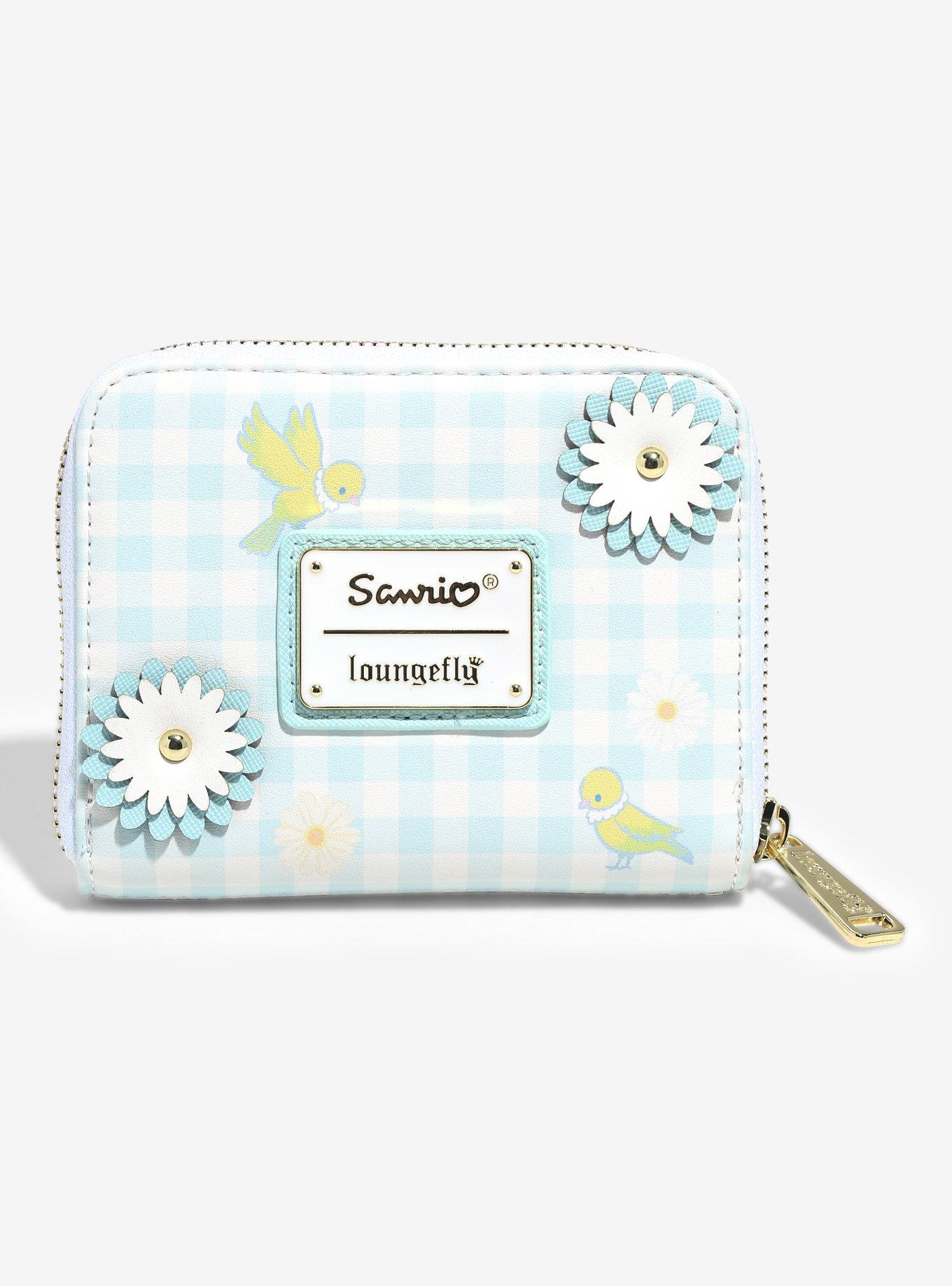 Loungefly Sanrio Cinnamoroll Floral Small Zip Wallet - BoxLunch Exclusive, , hi-res
