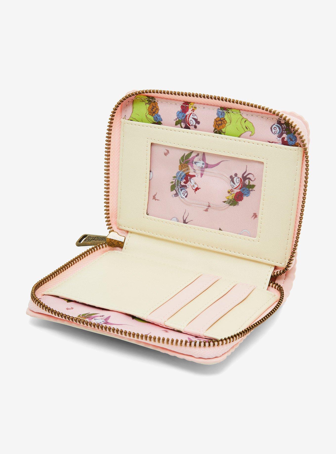 Loungefly Disney The Nightmare Before Christmas Jack & Sally Floral Wallet - BoxLunch Exclusive, , alternate