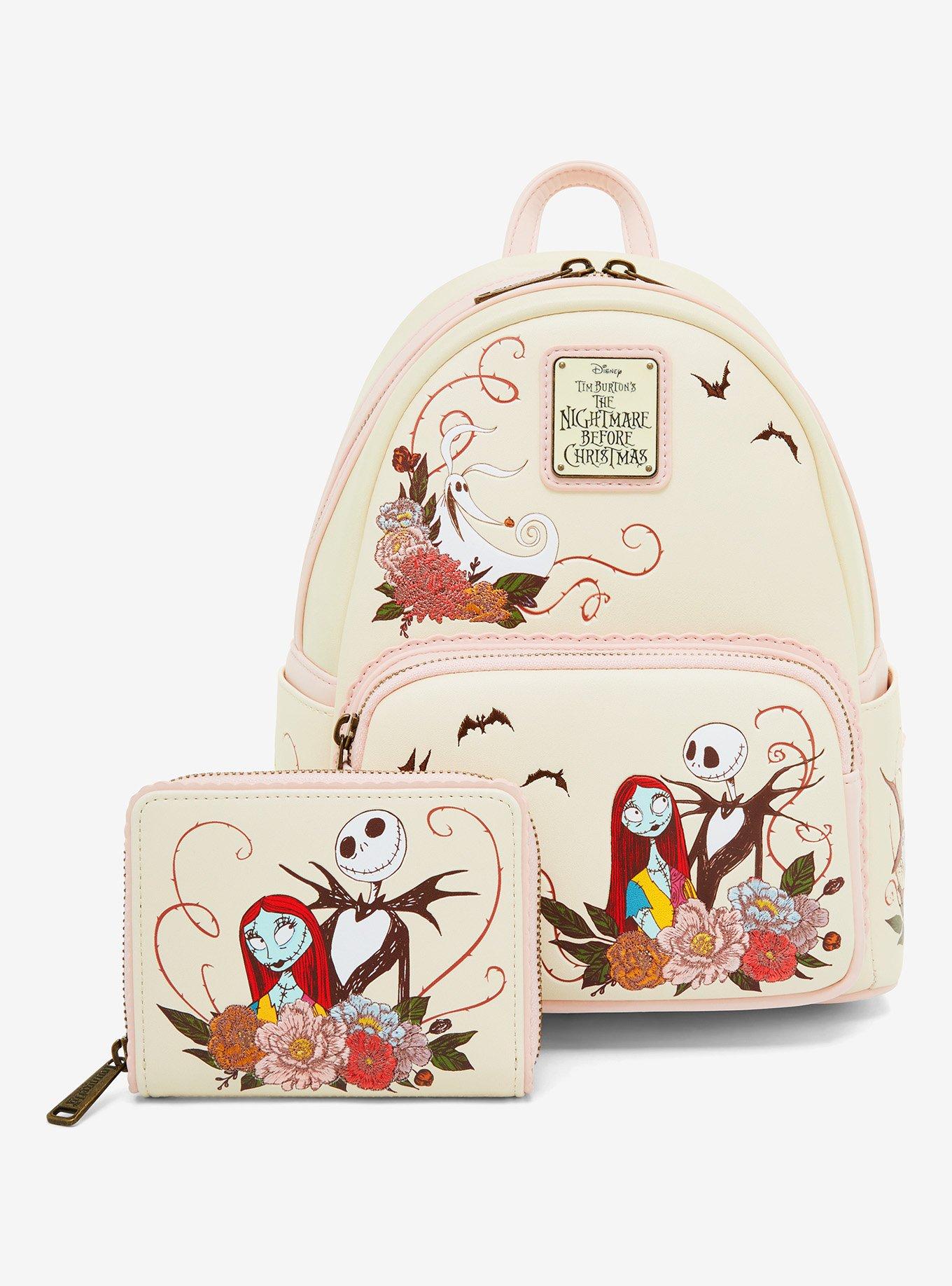 Loungefly Disney The Nightmare Before Christmas Jack & Sally Floral Wallet - BoxLunch Exclusive, , alternate