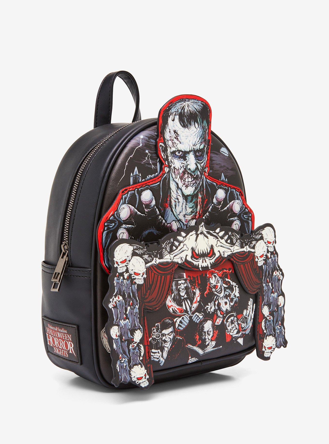 Universal Studios Halloween Horror Nights Glow-In-The-Dark Mini Backpack Hot Topic Exclusive, , alternate