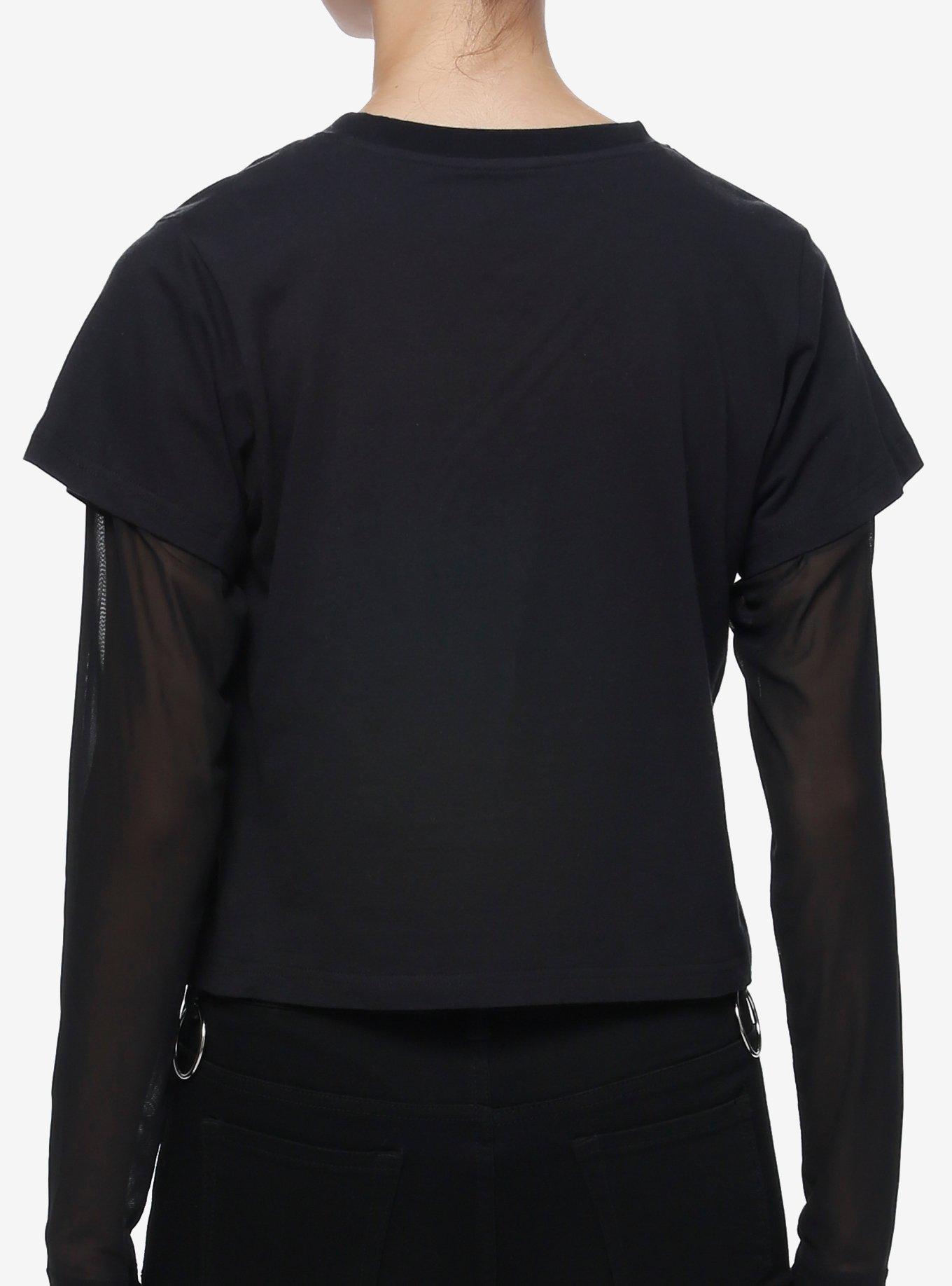 Ruby Gloom Mesh Twofer Girls Long-Sleeve T-Shirt, MULTI, alternate