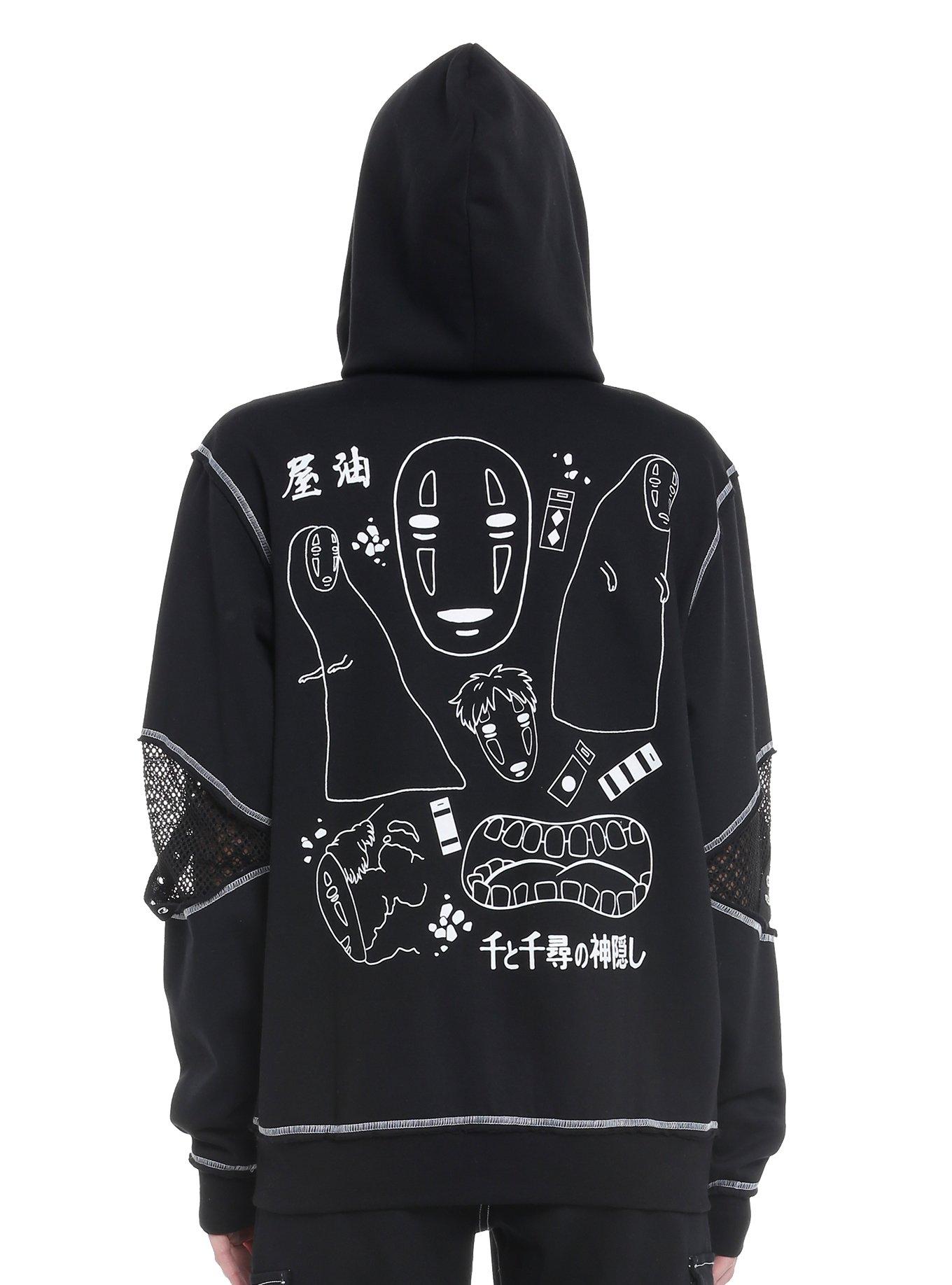 Studio Ghibli Spirited Away No-Face Hardware Girls Oversized Hoodie, MULTI, alternate