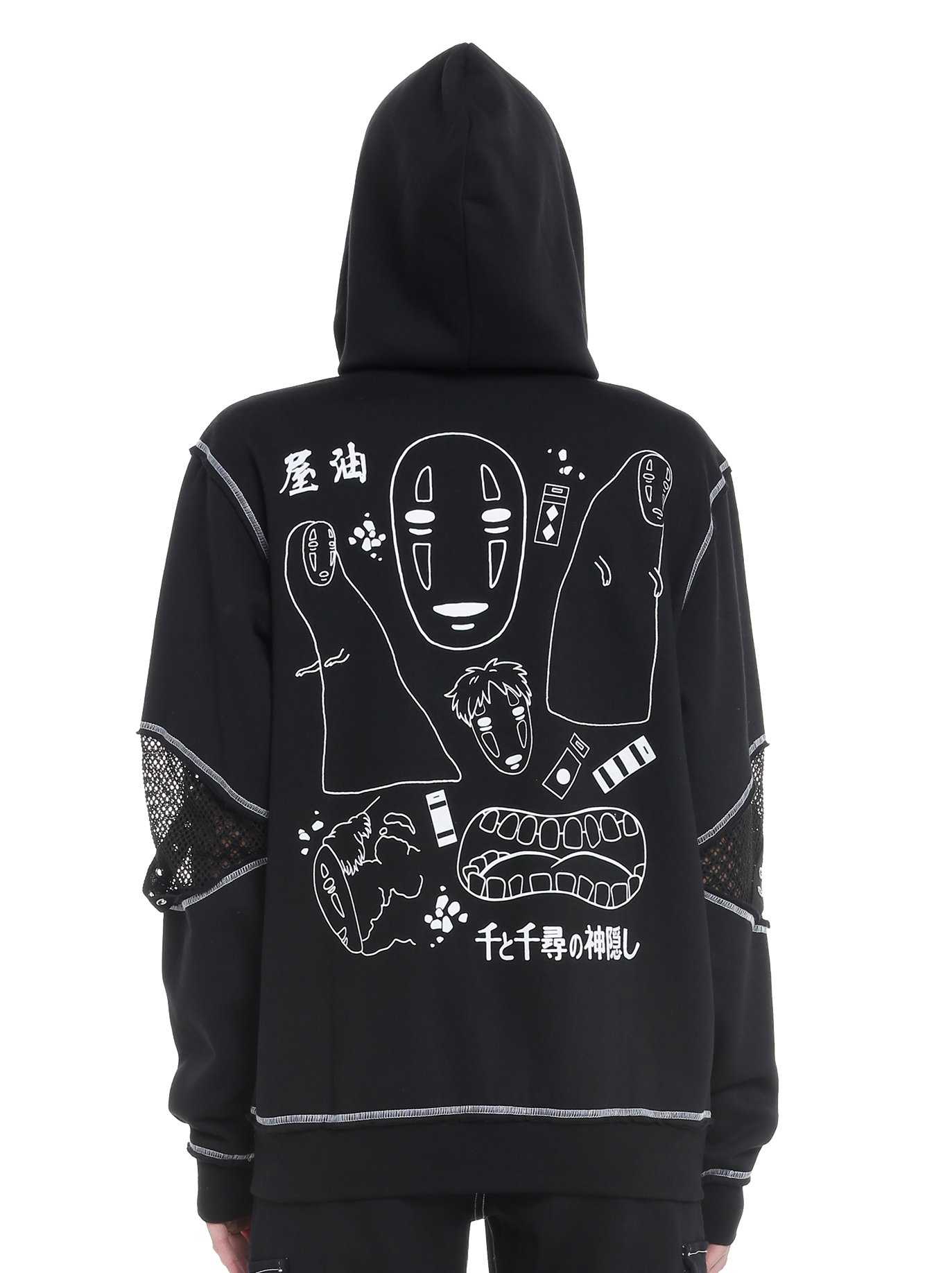 Studio Ghibli Spirited Away No-Face Hardware Girls Oversized Hoodie, , hi-res