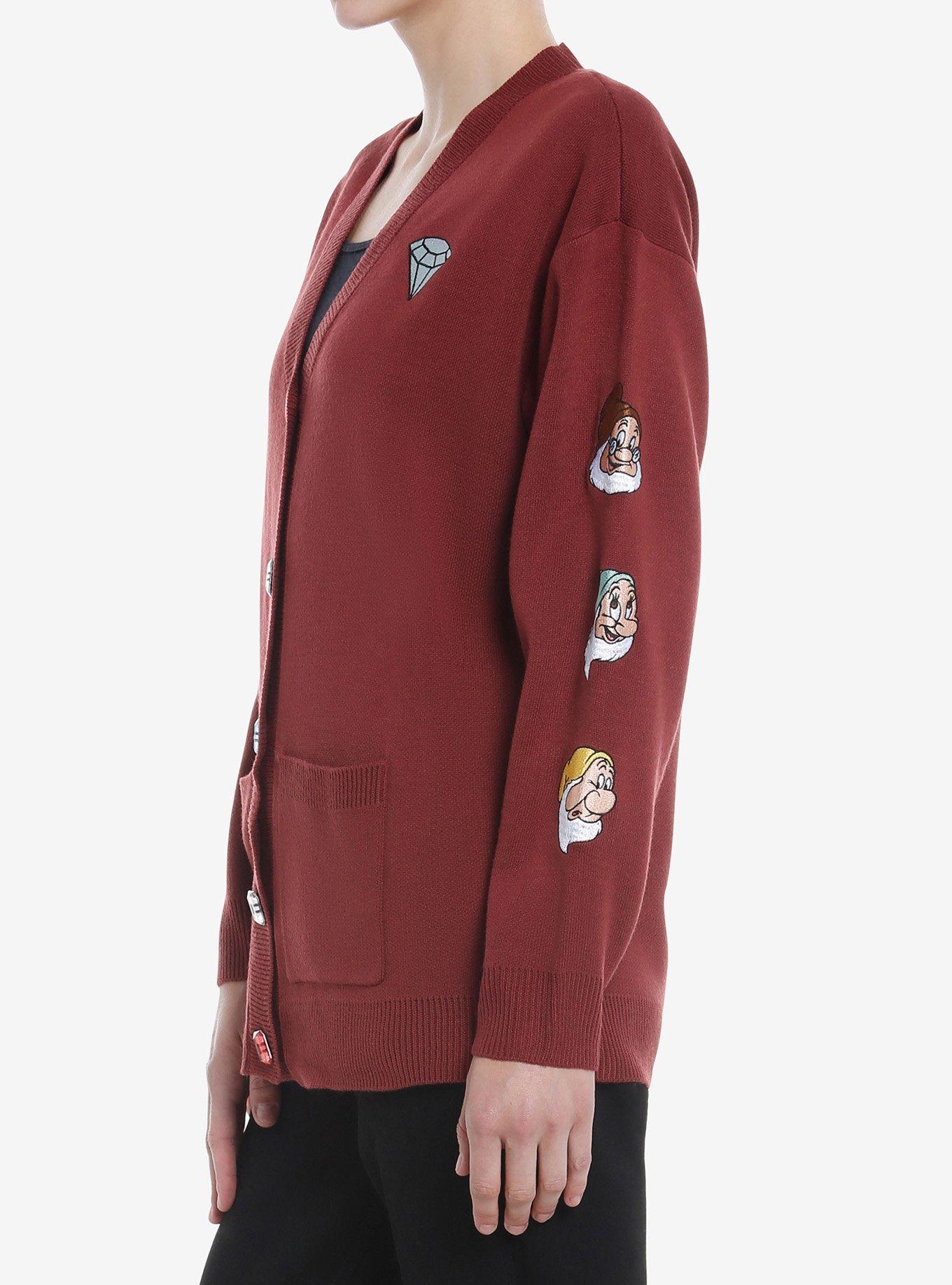 Disney Snow White And The Seven Dwarfs Gems Embroidered Girls Cardigan, MULTI, alternate