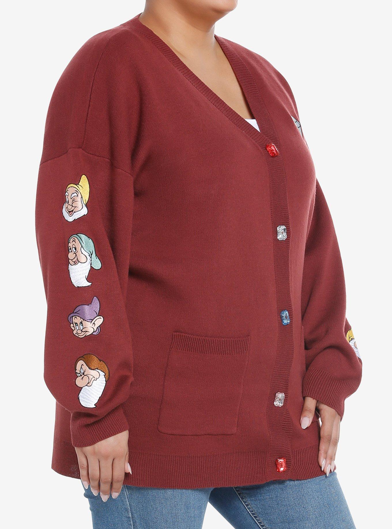 Disney Snow White And The Seven Dwarfs Gems Embroidered Girls Cardigan Plus Size, MULTI, alternate