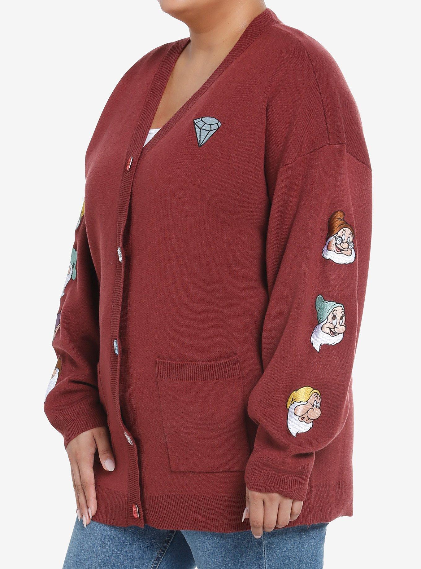 Disney Snow White And The Seven Dwarfs Gems Embroidered Girls Cardigan Plus Size, MULTI, alternate