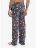 Yu-Gi-Oh! Yugi Millennium Pieces Pajama Pants, GREY, alternate