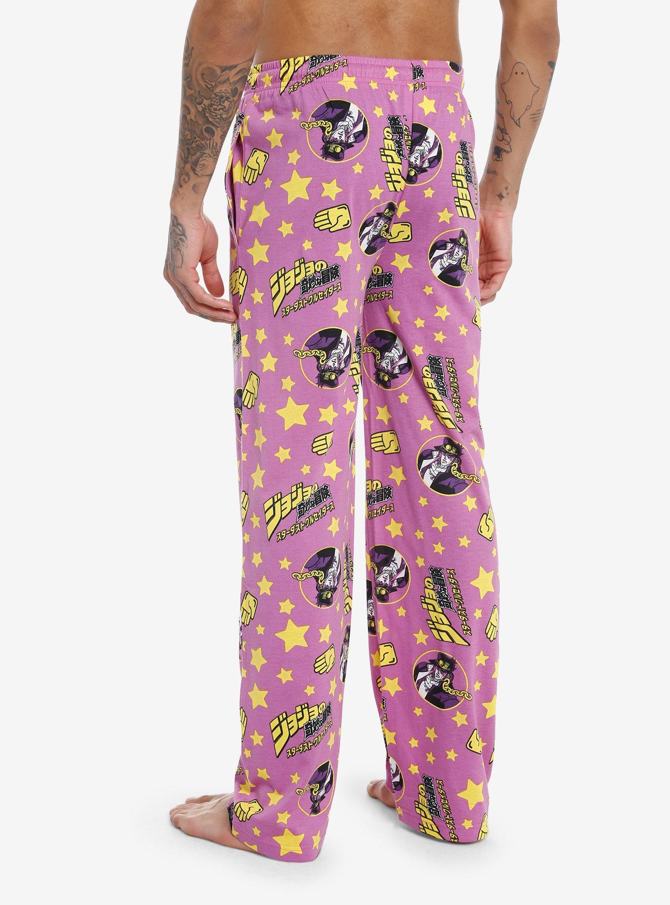 JoJo's Bizarre Adventure Jotaro Pajama Pants, PURPLE, alternate