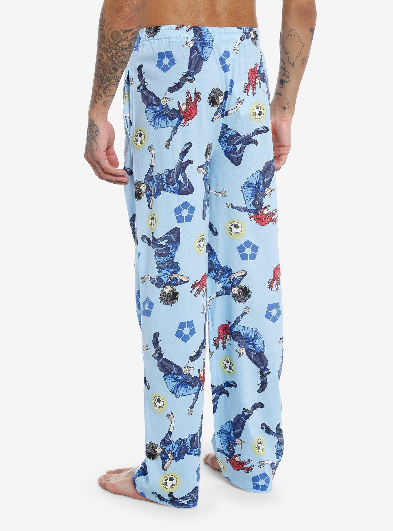 Blue Lock Character Pajama Pants, BLUE, alternate