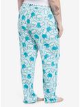 Keroppi Boba Bow Girls Pajama Pants Plus Size, GREEN, alternate