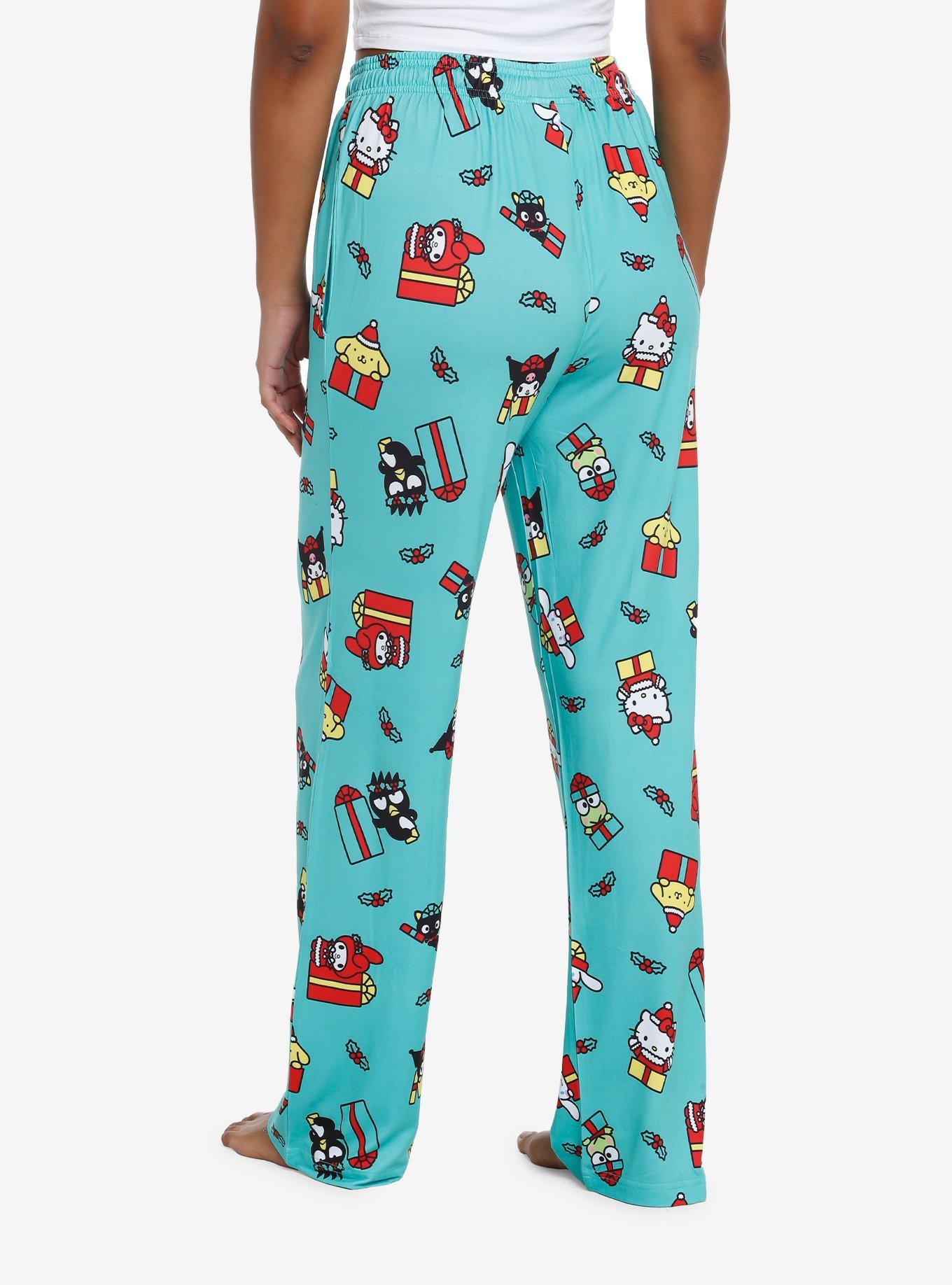 Hello Kitty And Friends Holiday Gifts Pajama Pants, GREEN, alternate