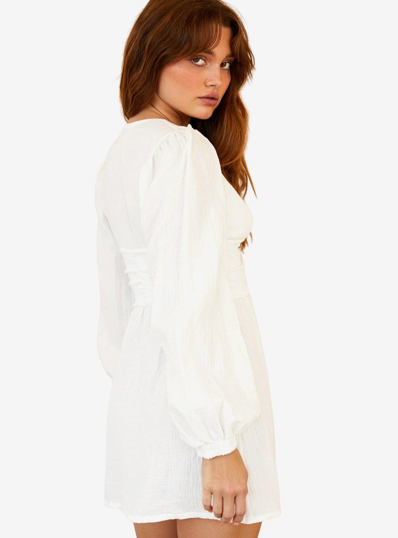 Dippin' Daisy's Waikiki Dress White, BRIGHT WHITE, alternate