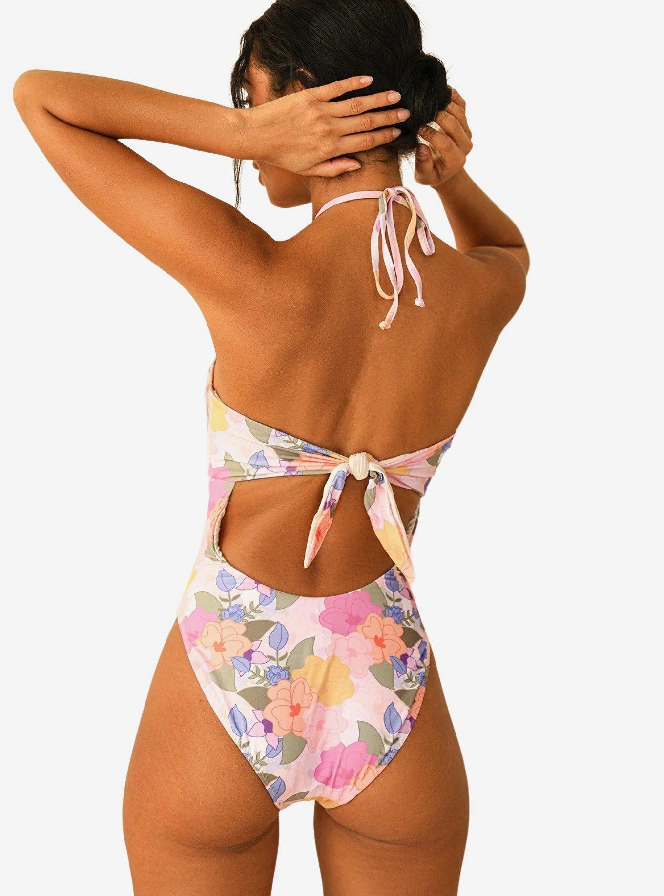 Dippin' Daisy's Wave Rider Swim One Piece Zen Garden Floral, , hi-res