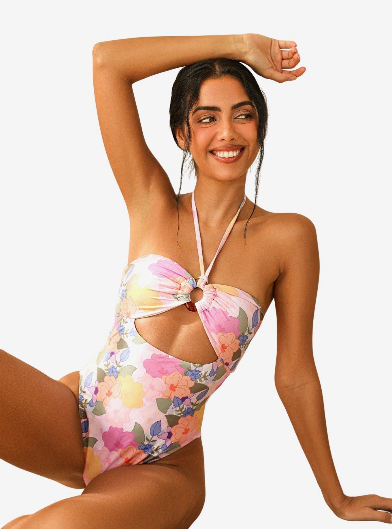 Dippin' Daisy's Wave Rider Swim One Piece Zen Garden Floral, FLORAL, alternate