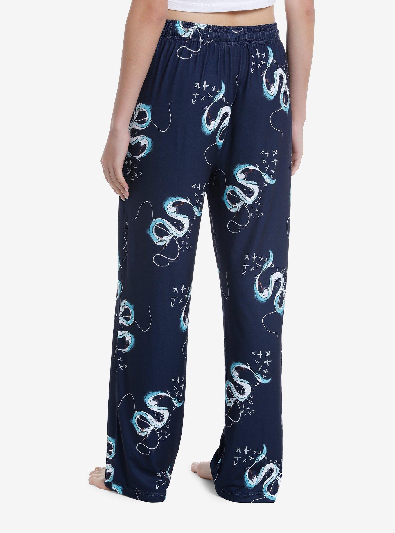 Studio Ghibli Spirited Away Haku Dragon Pajama Pants, MULTI, alternate