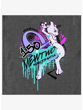 Pokemon Mewtwo Ready For Battle Graffiti T-Shirt, , hi-res