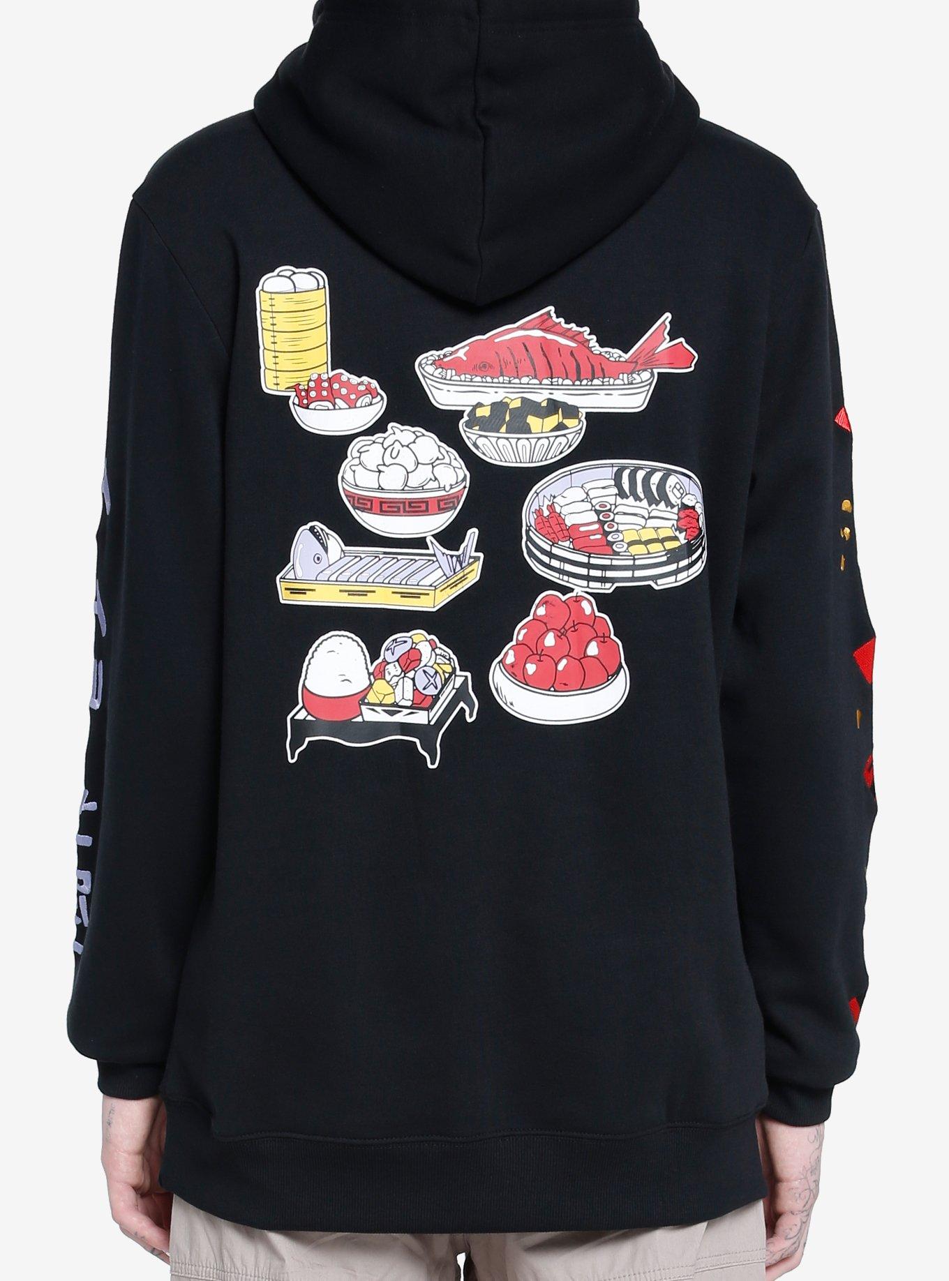 Studio Ghibli Spirited Away No-Face Jumbo Graphic Hoodie, BLACK, alternate