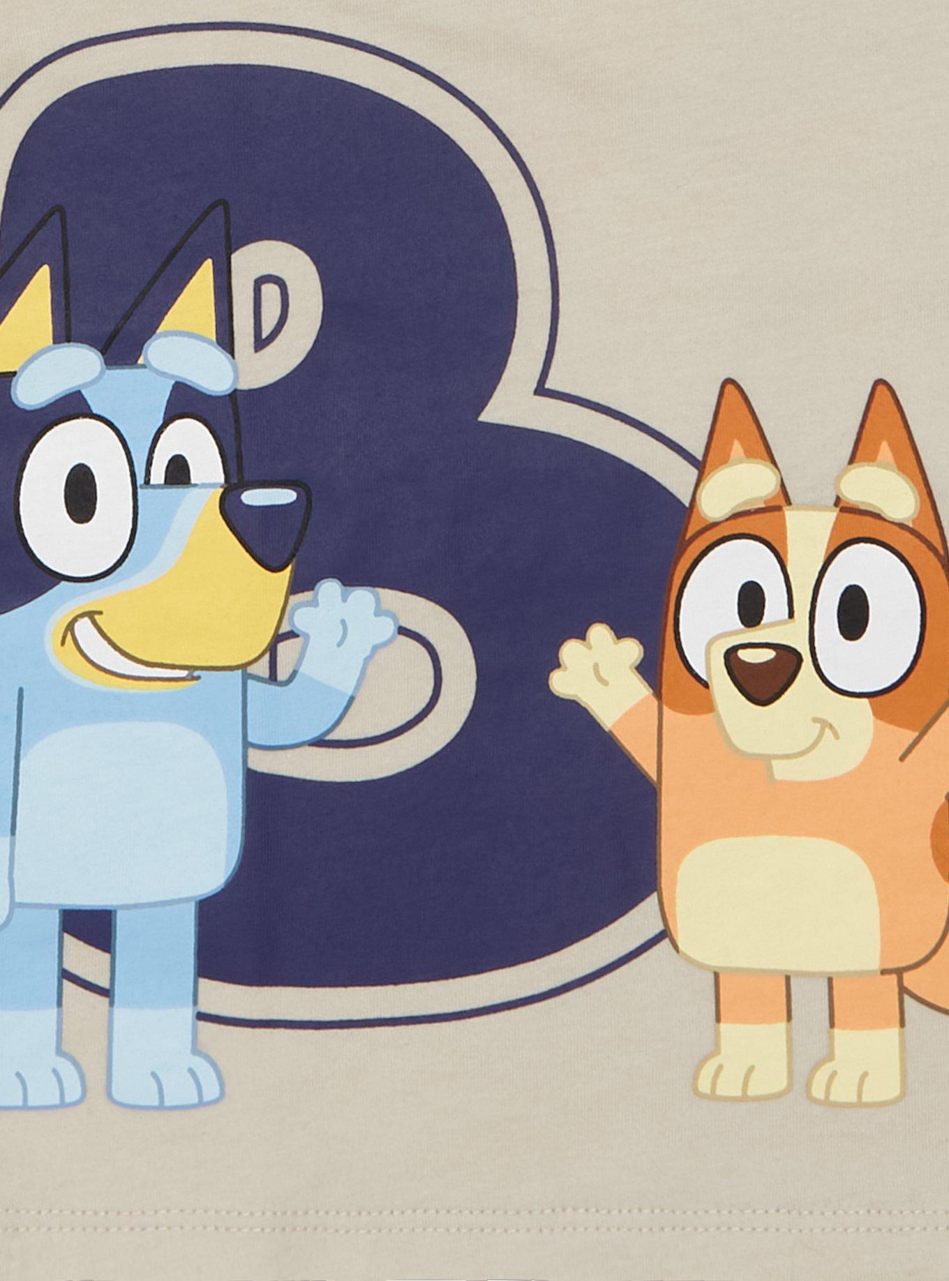 Bluey Bingo & Bluey Portrait Toddler T-Shirt - BoxLunch Exclusive, BEIGE, alternate