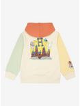 Harry Potter Hogwarts Color Block Youth Hoodie - BoxLunch Exclusive, BEIGE, alternate