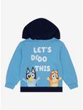 Bluey Figural Bluey Toddler Zippered Hoodie - BoxLunch Exclusive, BLUE, alternate
