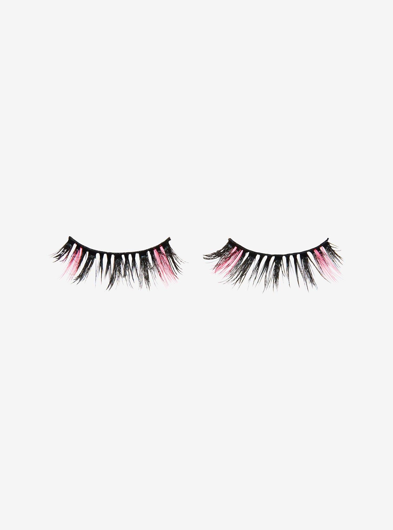 Hello Kitty Pink & Black Faux Eyelashes, , alternate