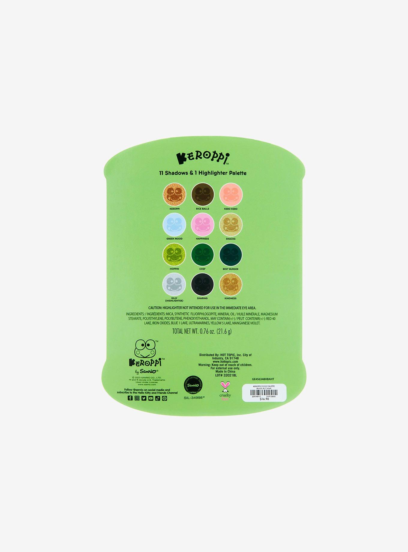 Keroppi Foods Eyeshadow & Highlighter Palette, , alternate