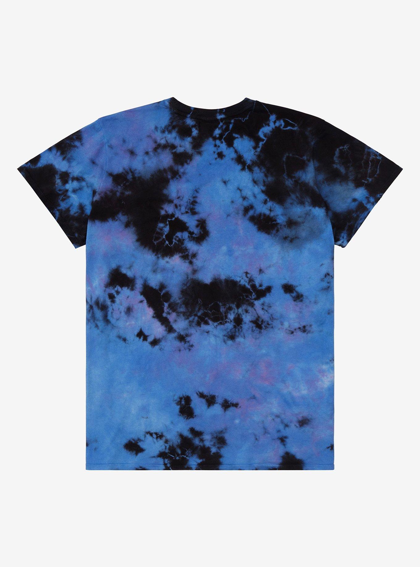 Corpse Bride Emily Frame Blue Tie-Dye Boyfriend Fit Girls T-Shirt Plus Size, MULTI, alternate