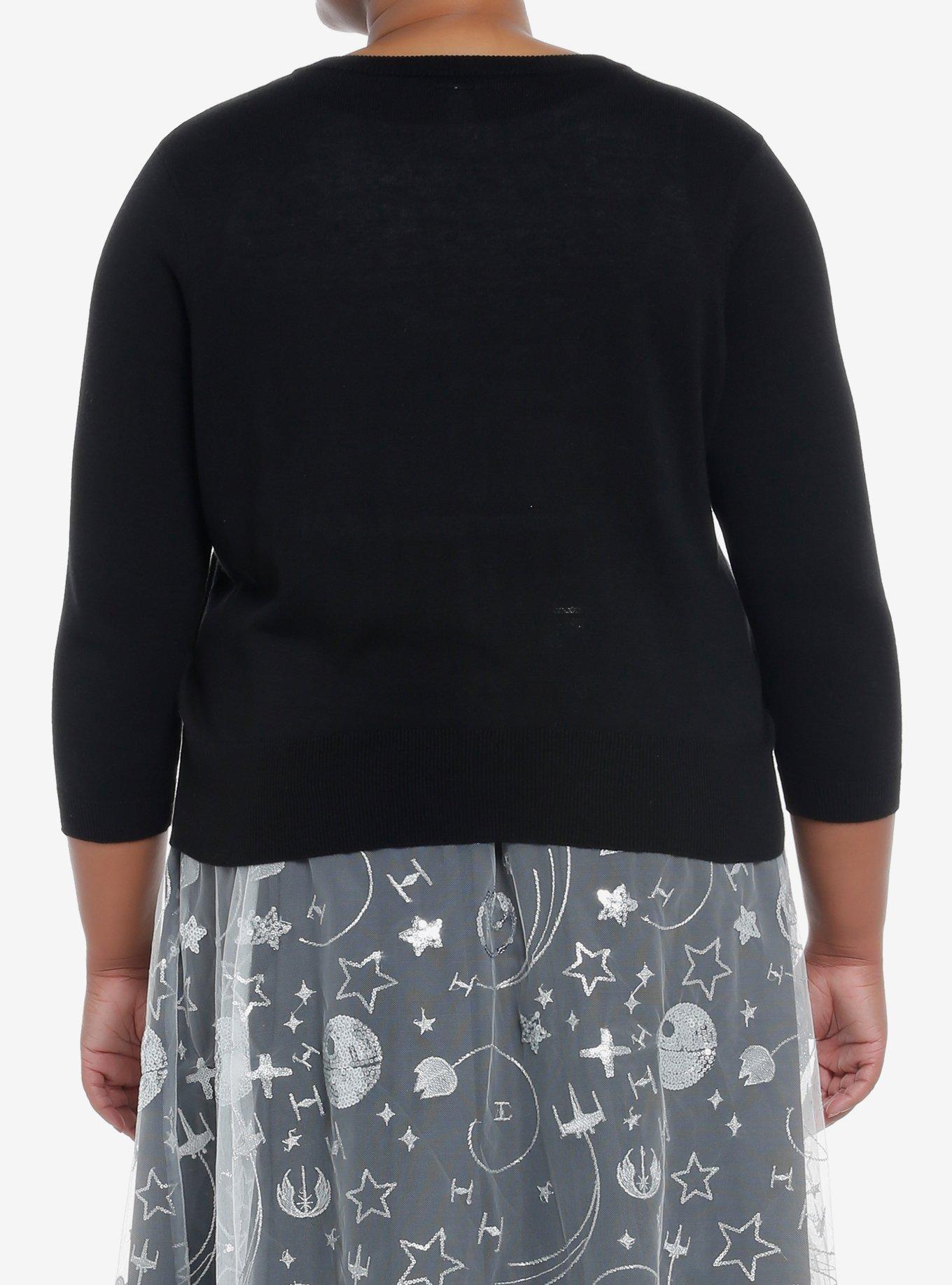 Her Universe Star Wars Retro Cardigan Plus Size Her Universe Exclusive, BLACK  WHITE, alternate