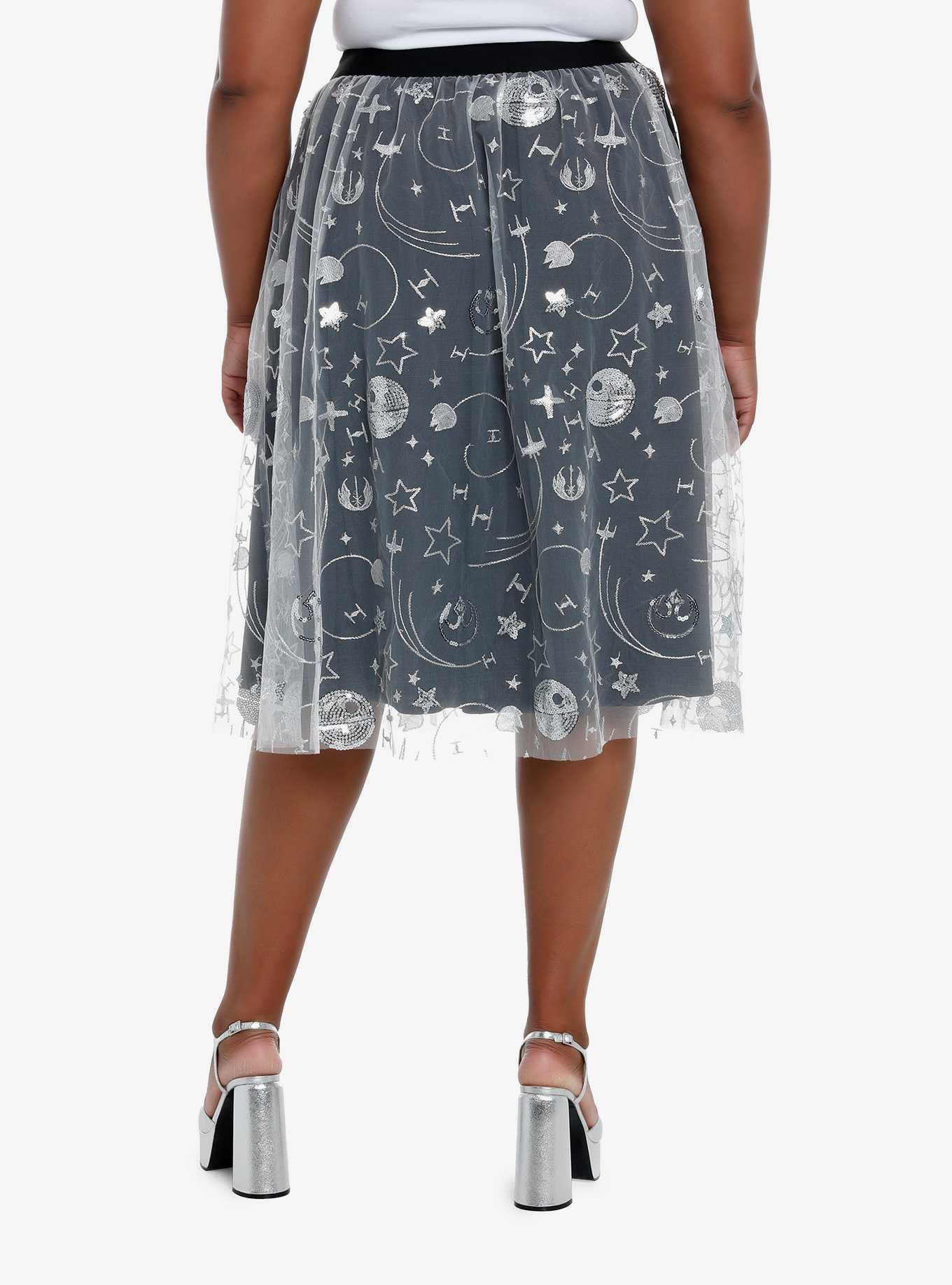 Her Universe Star Wars Retro Midi Skirt Plus Size Her Universe Exclusive, , hi-res