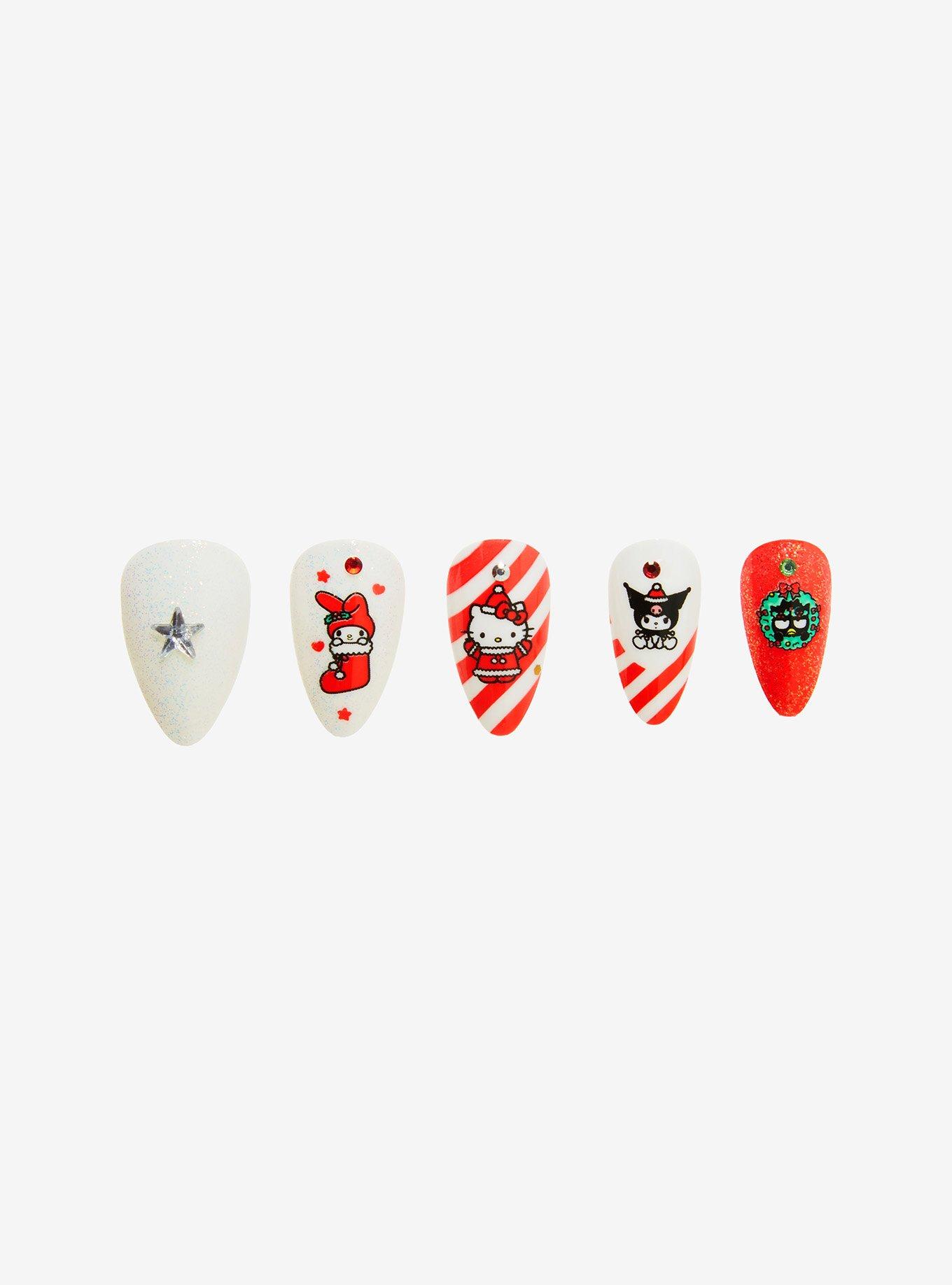 Hello Kitty And Friends Holiday Faux Nail Set, , alternate