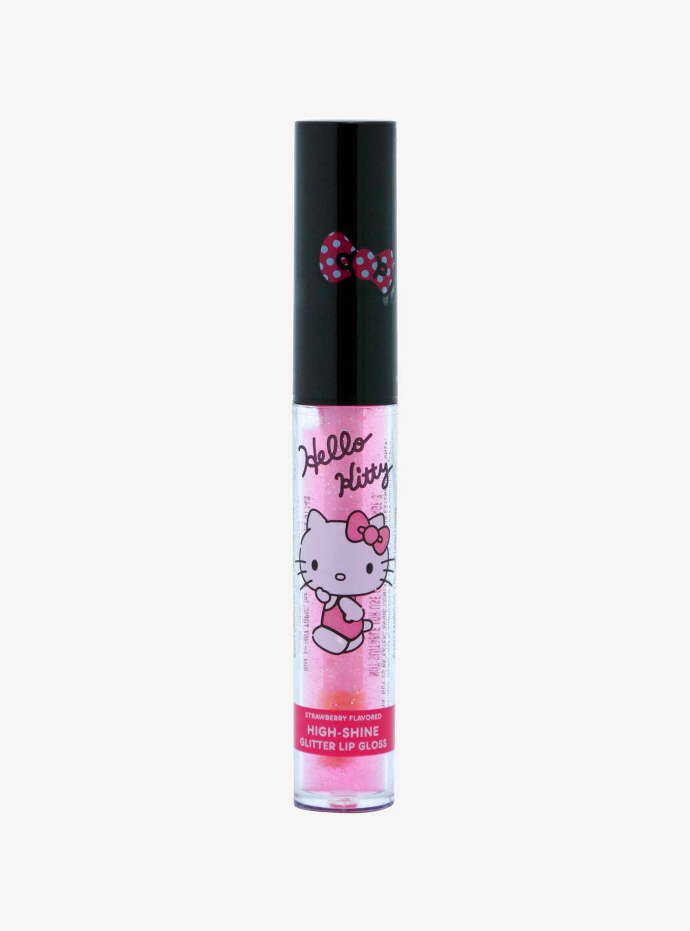 Hello Kitty Strawberry Glitter Lip Gloss, , hi-res