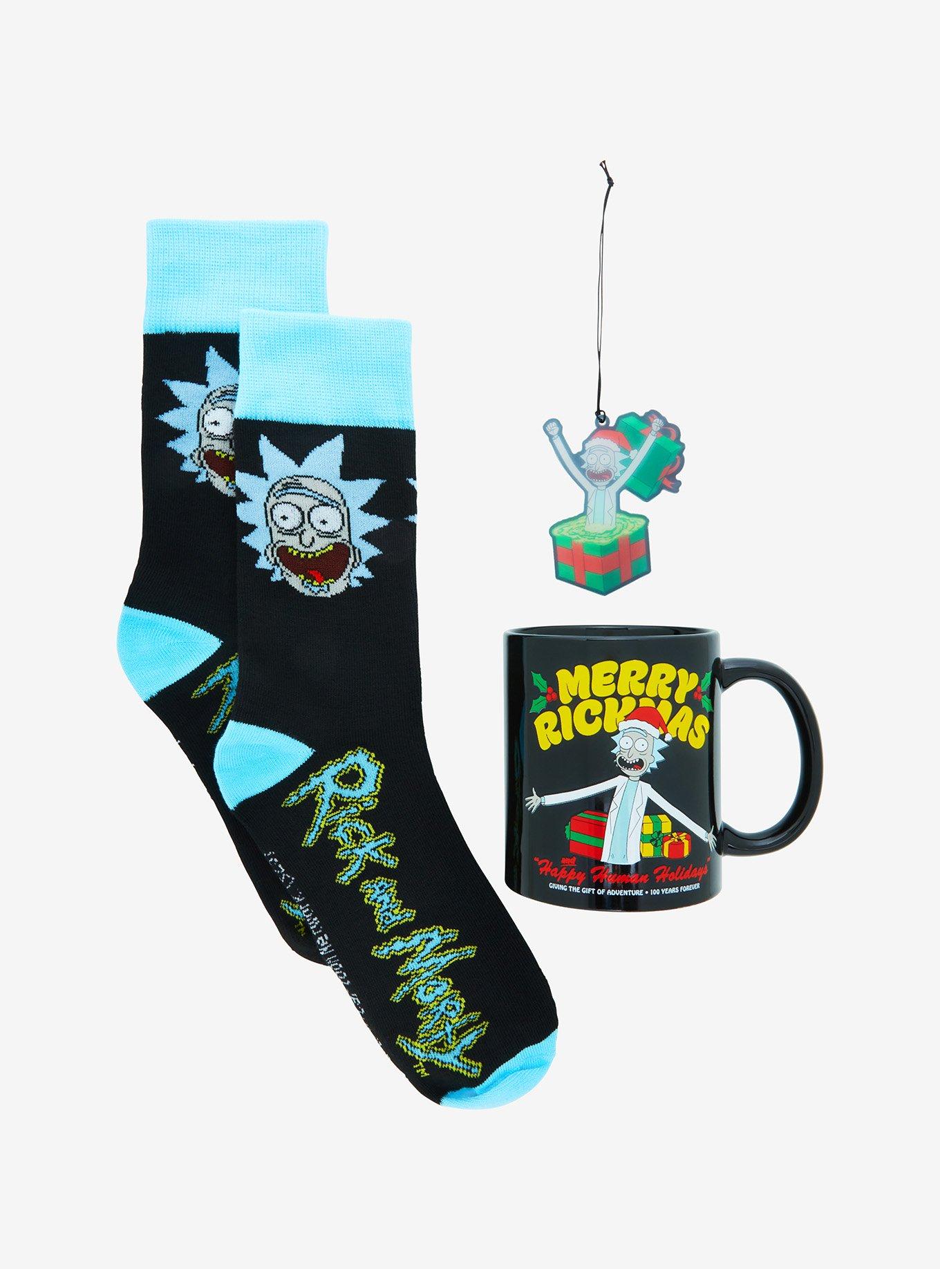 Rick and Morty Rick Mug, Socks, and Ornament Gift Set, , alternate