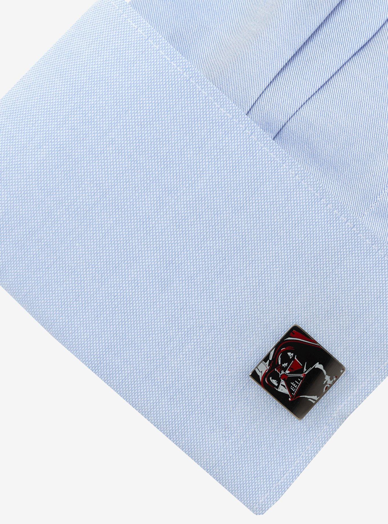 Star Wars Vader Painted Gunmetal Cufflinks, , hi-res