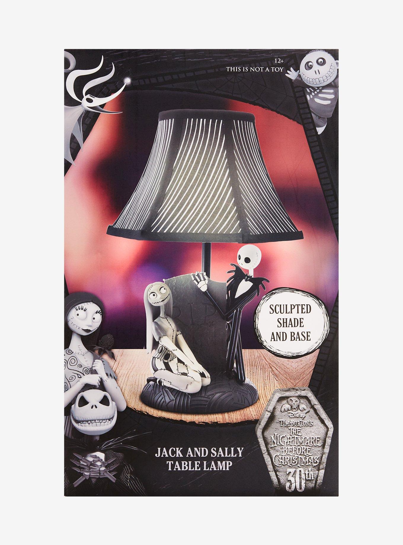 The Nightmare Before Christmas Jack & Sally Table Lamp, , alternate