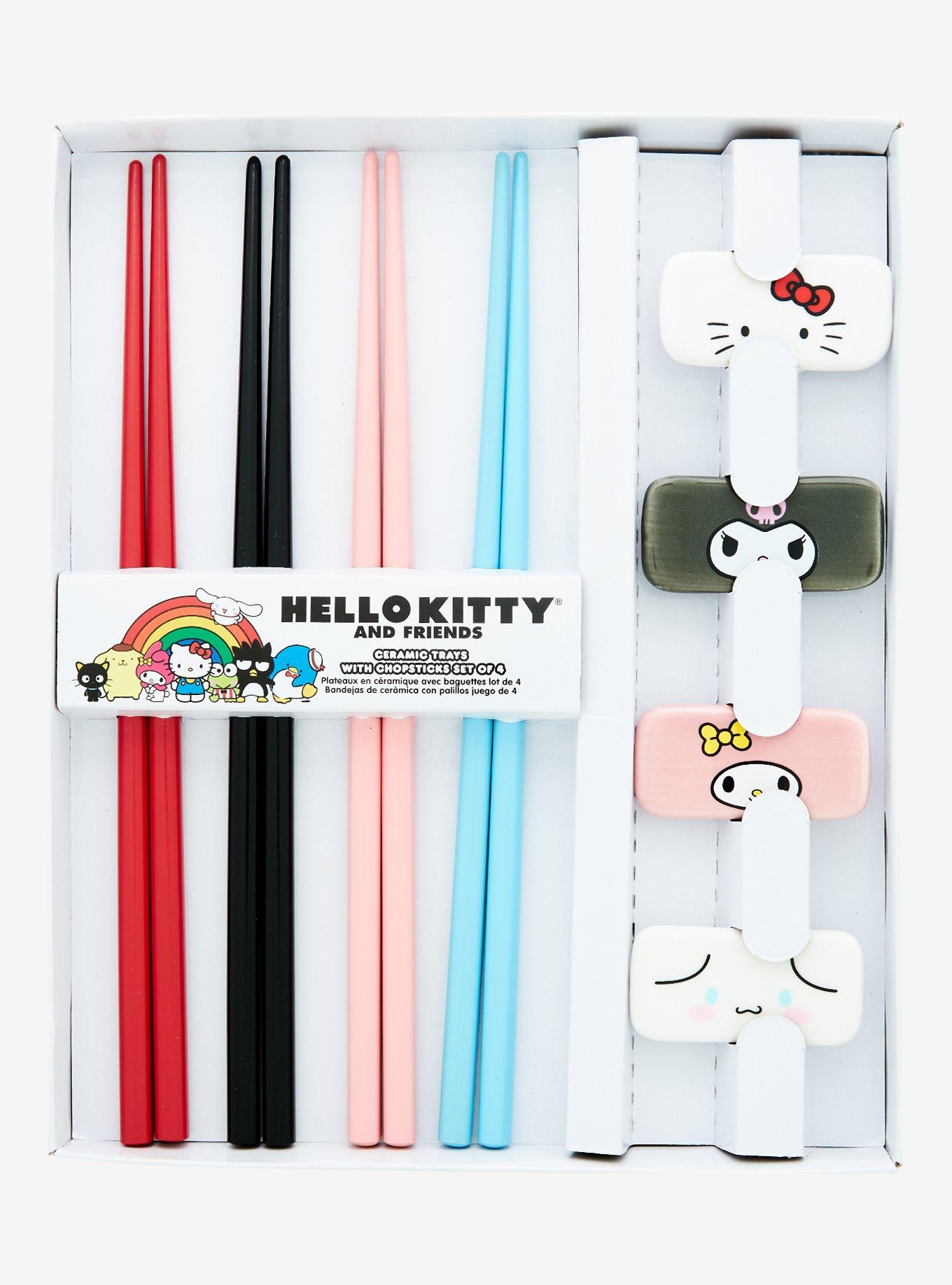 Sanrio Hello Kitty and Friends Chopsticks and Rests Set - BoxLunch Exclusive, , hi-res