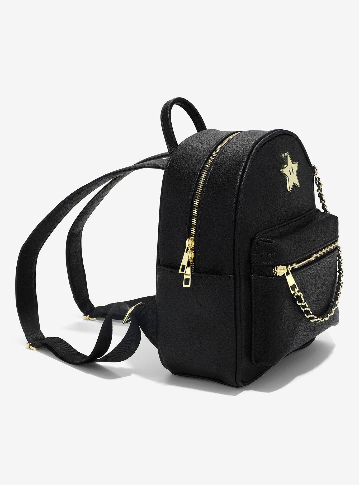 Nintendo Super Mario Black Star Mini Backpack - BoxLunch Exclusive, , alternate