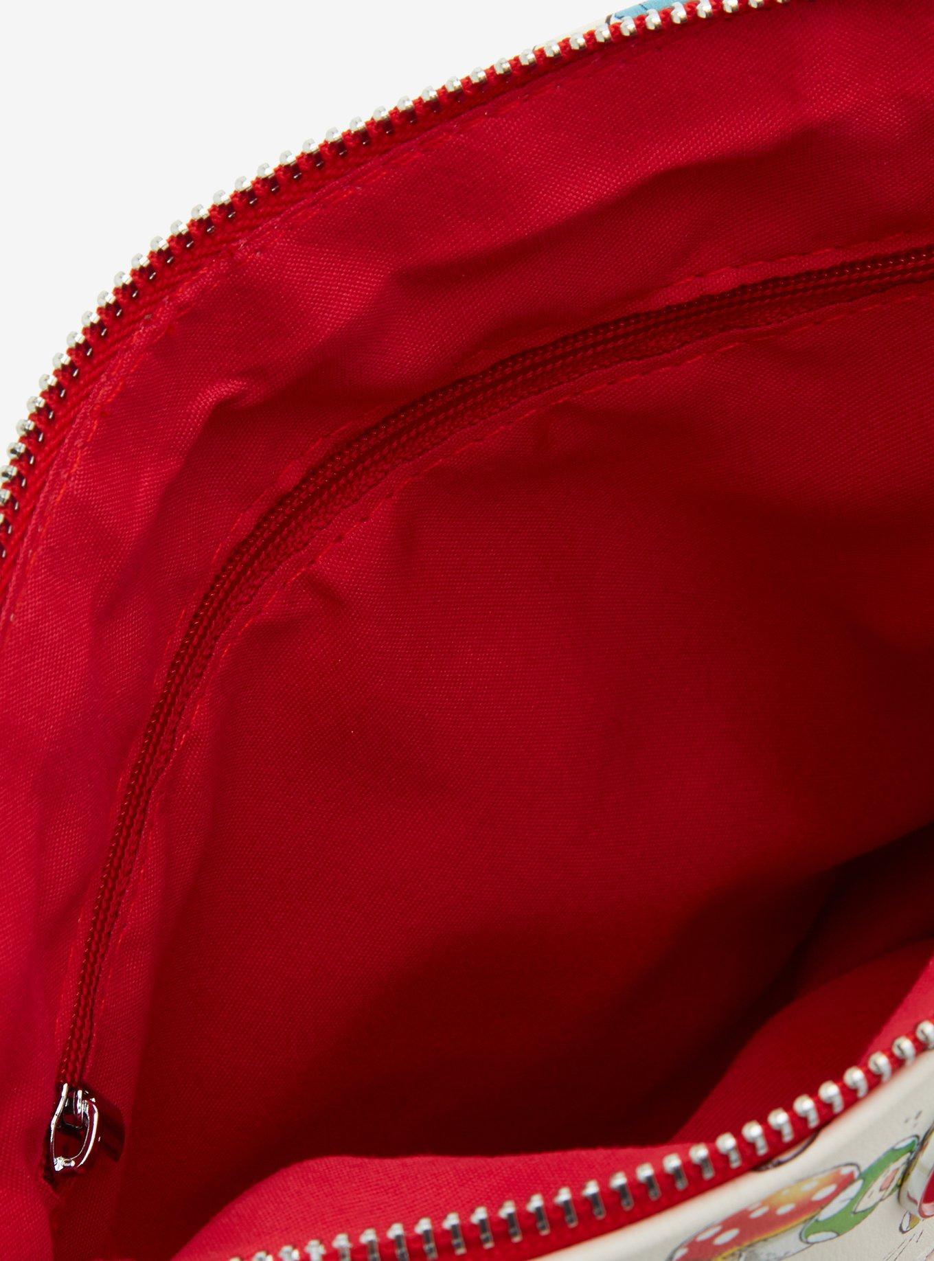 Nintendo Super Mario Bros. Mushroom & Toad Allover Print Crossbody Bag - BoxLunch Exclusive, , alternate