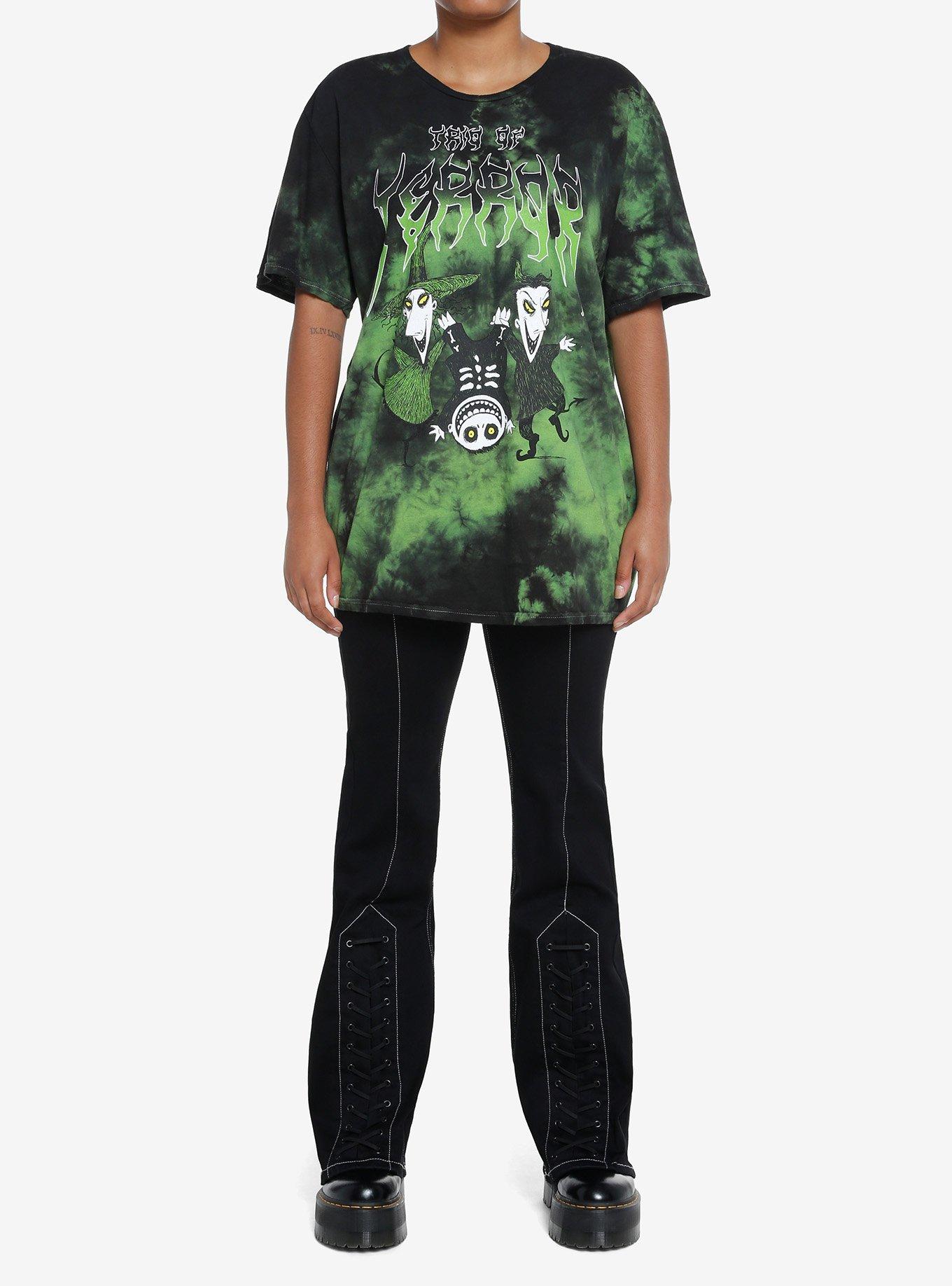 The Nightmare Before Christmas Oogie's Boys Trio Tie-Dye Girls Oversized T-Shirt, MULTI, alternate