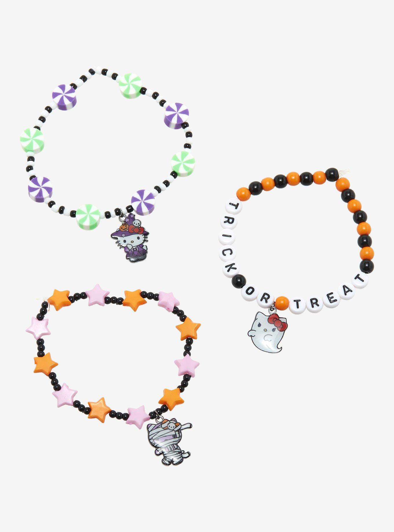 Hello Kitty Halloween Beaded Bracelet Set, , alternate