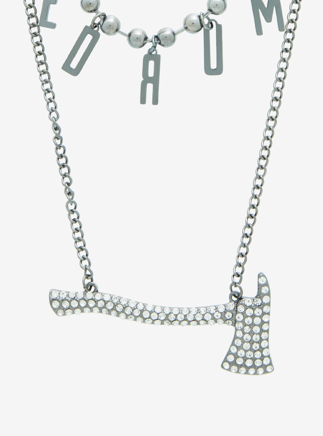 The Shining Redrum Axe Necklace Set, , alternate