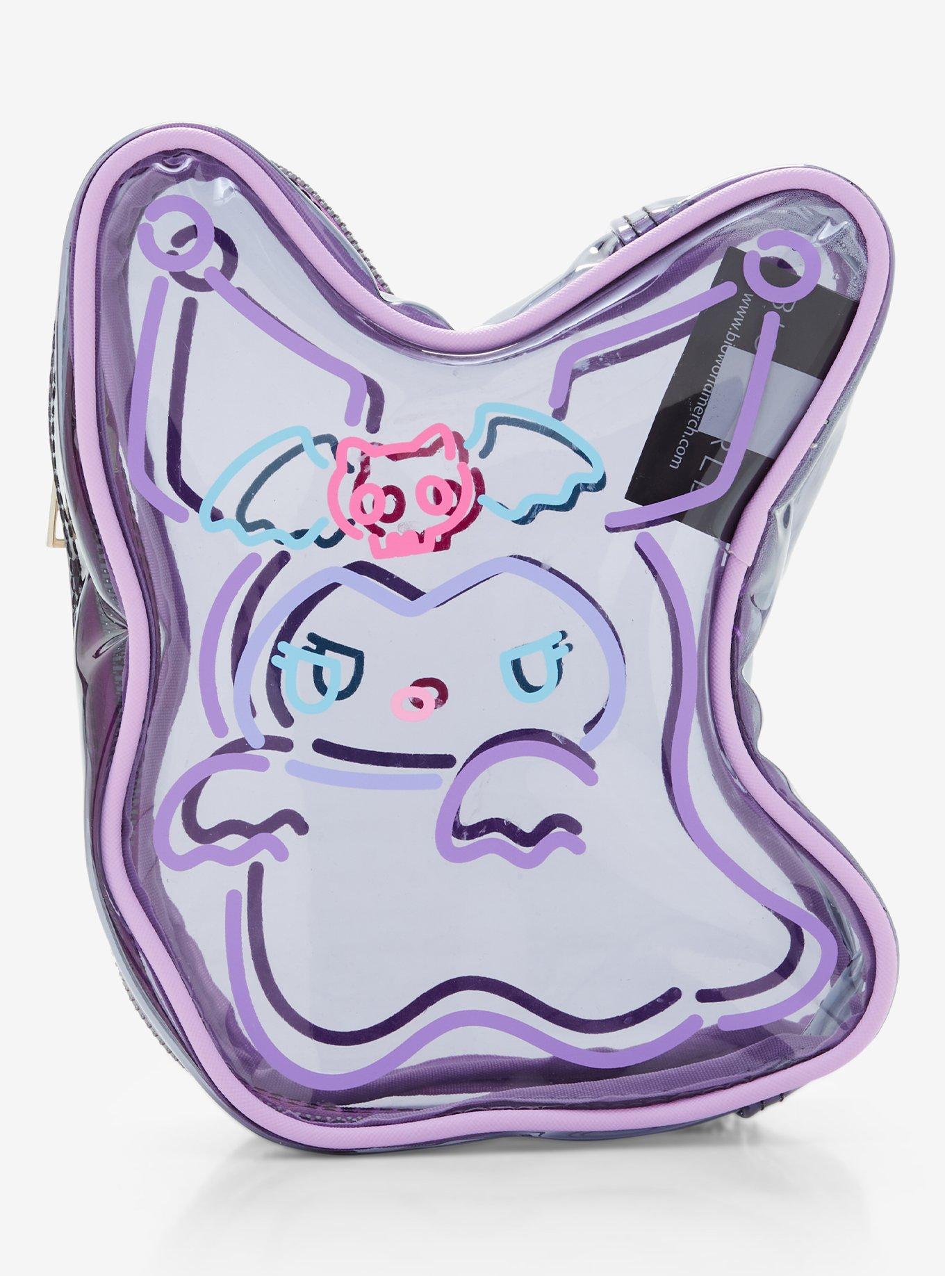 Sanrio Kuromi Ghost Outline Figural Cosmetic Bag - BoxLunch Exclusive, , alternate