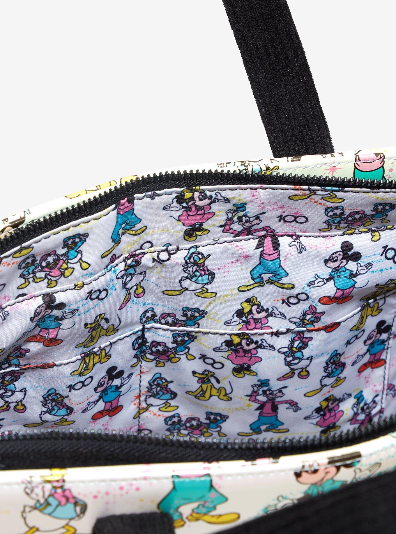 Loungefly Disney100 Mickey Mouse & Friends Convertible Tote Bag, , alternate